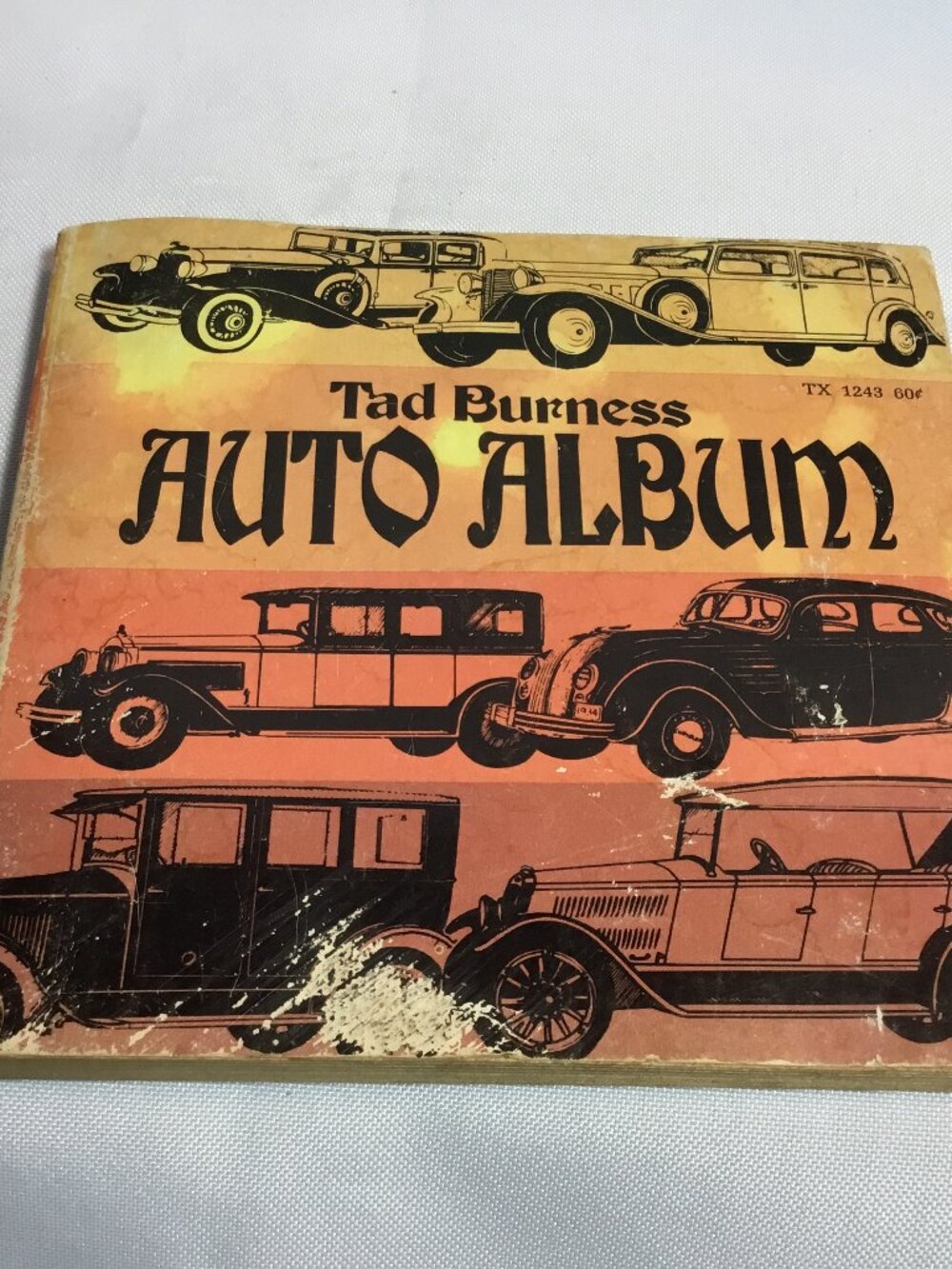 VINTAGE 1969 TAD BURNESS AUTO ALBUM,PICTURES,FACTS,TRIVIA,1899-1963 CARS,GIFT :)